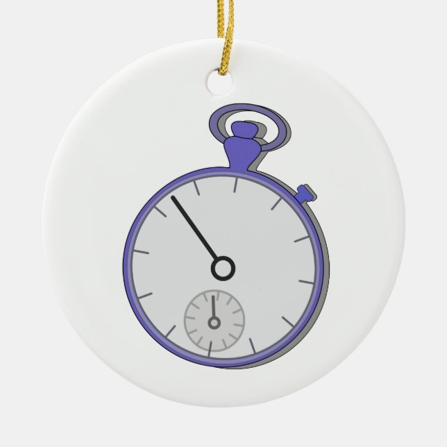 Ornement En Céramique Chronomètre (Devant)