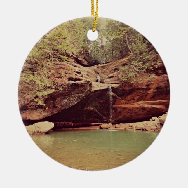 Ornement En Céramique Chutes dans la forêt (Devant)