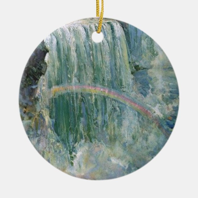 Ornement En Céramique Chutes vintages du Niagara (Devant)