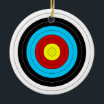 Ornement En Céramique Cible de tir à l'arc<br><div class="desc">Cible de tir à l'arc</div>