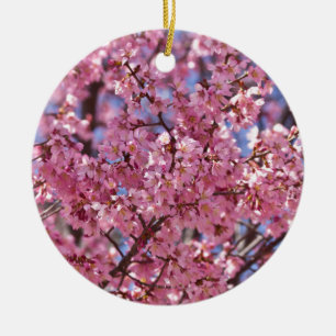 Ornement En Céramique Ciel Rose de Cerisier Sakura
