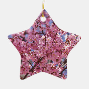 Ornement En Céramique Ciel Rose de Cerisier Sakura