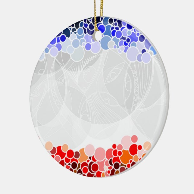 ORNEMENT EN CÉRAMIQUE CIRCLES PATTERN (Gauche)