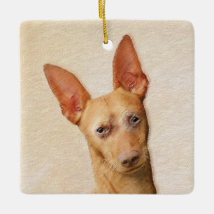 Ornement En Céramique Cirneco dell’Etna Peinture - Cute Original Chien A