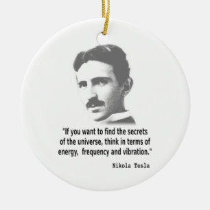 Ornement En Céramique Citation De Nikola Tesla