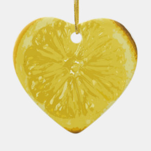 Ornement En Céramique Citron