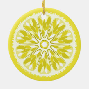 Ornement En Céramique Citrons Citron Citron