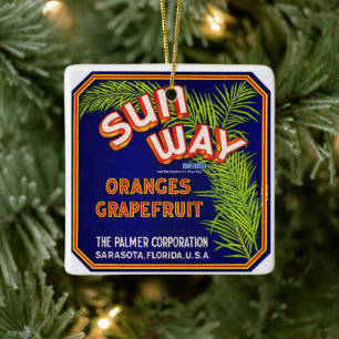 Ornement En Céramique Citrus Noël