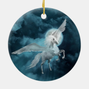 Ornement En Céramique Clair de lune Pegasus
