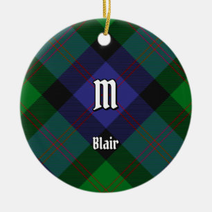 Ornement en céramique Clan Blair Tartan
