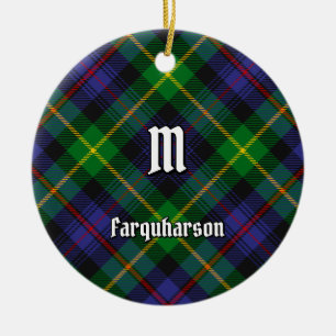 Ornement en céramique Clan Farquharson Tartan