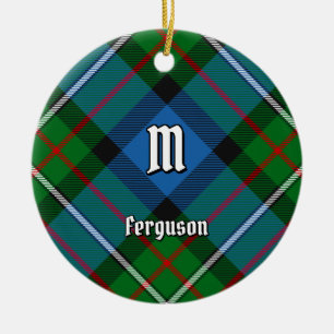 Ornement en céramique Clan Ferguson Tartan
