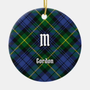 Ornement en céramique Clan Gordon Tartan