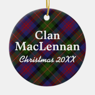 Ornement En Céramique Clan MacLennan Tartan écossais