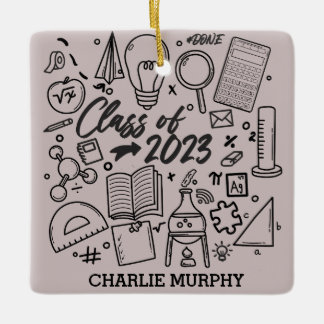 Ornement En Céramique Class of 2023 Graduation Science Math Graduate