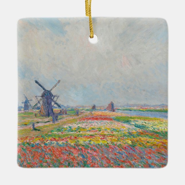 Ornement En Céramique Claude Monet - Champs de tulipe près de La Haye (Devant)