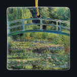 Ornement En Céramique Claude Monet - Etang Lily et Pont Japonais<br><div class="desc">L'étang Lily et le pont japonais / Le Bassin aux nympheas - Claude Monet,  1899</div>
