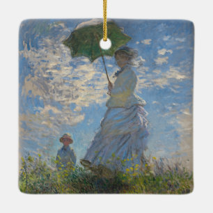 Ornement En Céramique Claude Monet Femme au Parasol Beaux-Arts