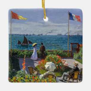 Ornement En Céramique Claude Monet - Jardin à Sainte-Adresse