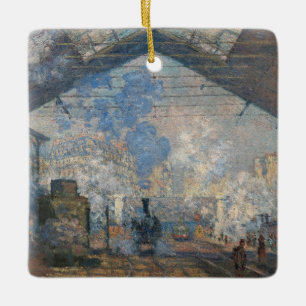 Ornement En Céramique Claude Monet - La Gare Saint-Lazare