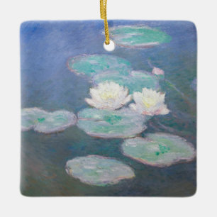 Ornement En Céramique Claude Monet - Nymphéas, Effet du soir