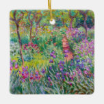 Ornement En Céramique Claude Monet - The Iris Garden at Giverny<br><div class="desc">The Iris Garden at Giverny / The Artist's Garden at Giverny - Claude Monet,  1899-1900</div>