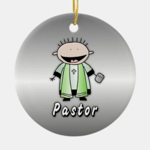 Ornement En Céramique Clergé religieux de pasteur de profession