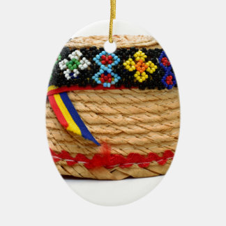 Ornement En Céramique clop le casquette traditionnel