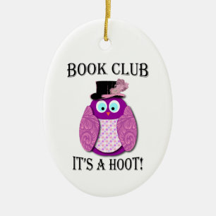 Ornement En Céramique Club de lecture - c'est une huée - conception ros