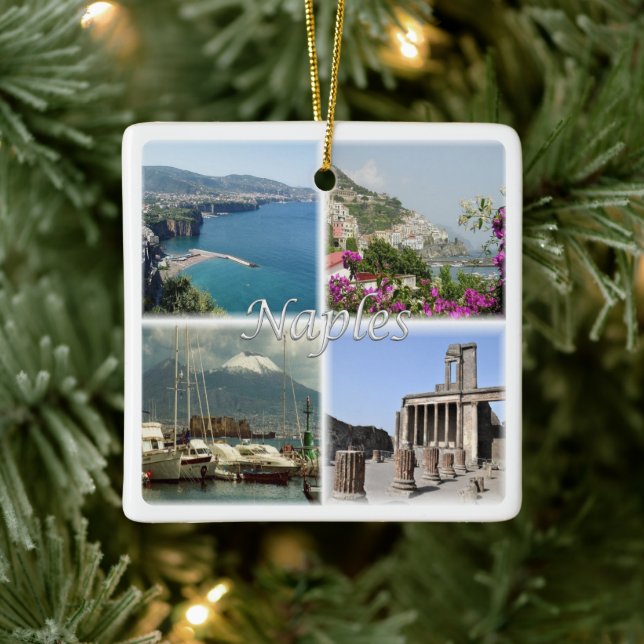 Ornement En Céramique CMP035 NAPLES, Amalfi, Sorrento, Pompéi, (Arbre)