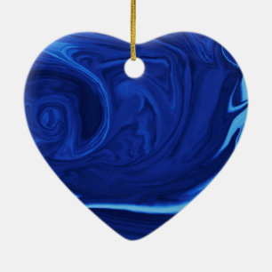 Ornement En Céramique Cobalt bleu arrière - plan texturé artisanal