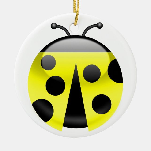 Ornement En Céramique Coccinelle (Devant)