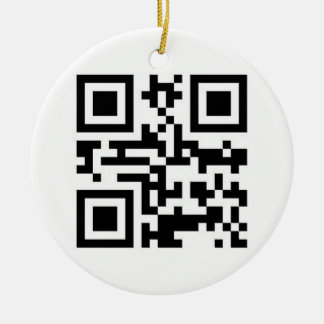 Ornement En Céramique Code de QR - bonnes fêtes !