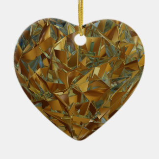 Ornement En Céramique coeur de l'or