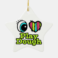 Coeur Oeil Lumineux J'Aime Jouer Dough