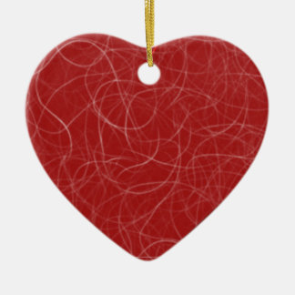 Ornement En Céramique coeur rouge