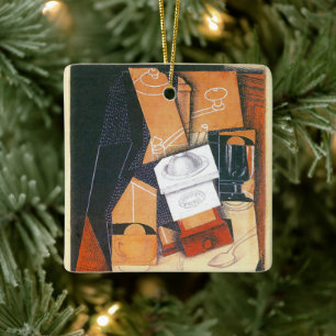 Ornement En Céramique Coffee Grinder de Juan Gris, Cubism Art Vintage