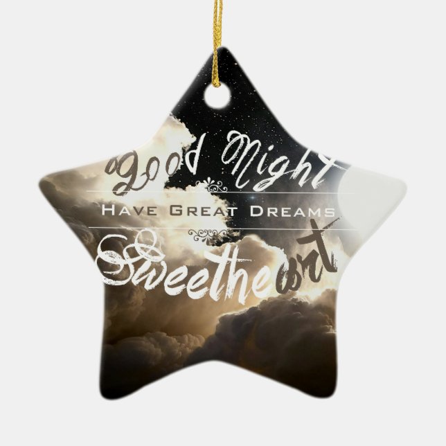 Ornement En Céramique Collection GoodNight - Ornament (Devant)