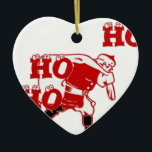 Ornement En Céramique Collection Père Noël Ho Ho Ho Ho<br><div class="desc">La Collection Ho Ho Ho Strong Père Noël Préparez-vous à célébrer les fêtes avec un puissant coup de coeur de la Collection Ho Ho Ho Strong Père Noël, exclusivement au magasin Achempong Zazzle! Ce design dynamique présente une Père Noël rouge robuste aux muscles exagérés, portant avec plaisir son lourd sac...</div>