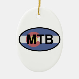 Ornement En Céramique Colorado Drapeau VTT