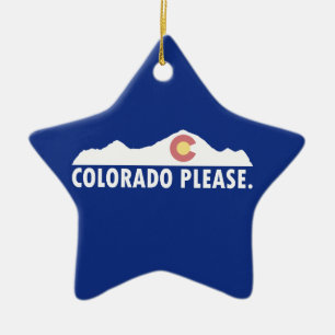 Ornement En Céramique Colorado s'il vous plaît