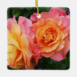 Ornement En Céramique Coloré ombre photo rose