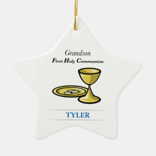 Ornement En Céramique Communion Corps et Sang Petit-fils