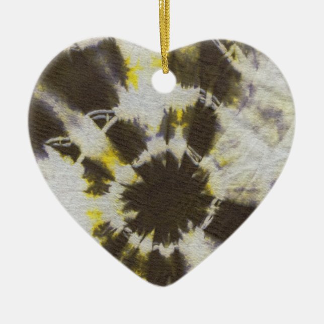 Ornement En Céramique Composition Tie Dye #2 par Michael Moffa (Devant)