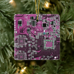 Ornement En Céramique Conception de carte de circuit imprimé PCB violet