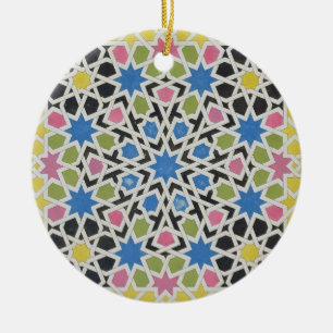 Ornement En Céramique Conception de mosaïque d'Alhambra, 'de l'Arabe