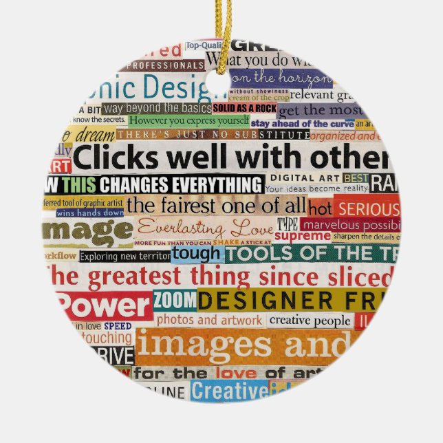 Ornement En Céramique Conception graphique (Devant)