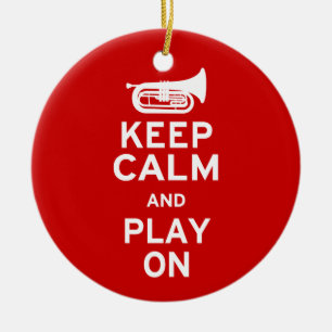 Ornement En Céramique Conserver le calme - Marching Baritone