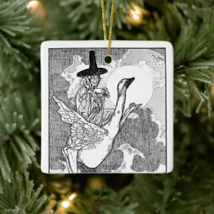 Ornement En Céramique Contes de la mère l'Oie victoriens vintage par Cha