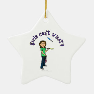 Ornement En Céramique Contrebande féminine légère